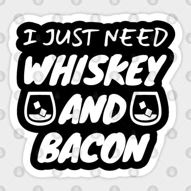 Whiskey And Bacon Sticker by LunaMay